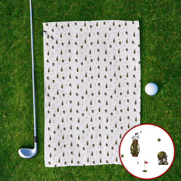 Veteran Golf Towels, Military Army Pattern Golf Towel, Patriotic Veteran Golf Gift For Golfers
