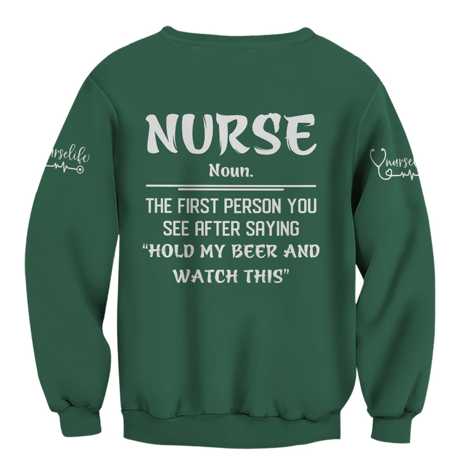 Funny Skeleton Nurse Shirt for Women - Custom Name Beer Joke Medical Uniform - Hilarious Gift for RN CNA LPN