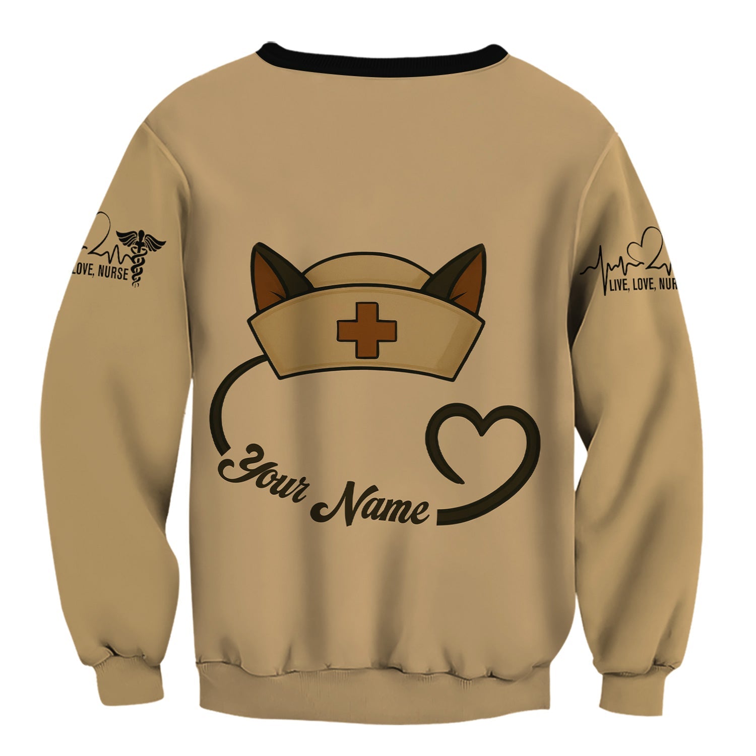 Funny Personalized Nurse Shirt - Crazy Cat & Syringe Graphic with Do You Think A Sane Person Would Do This Job Quote - Custom Gift for RN CNA LPN Women
