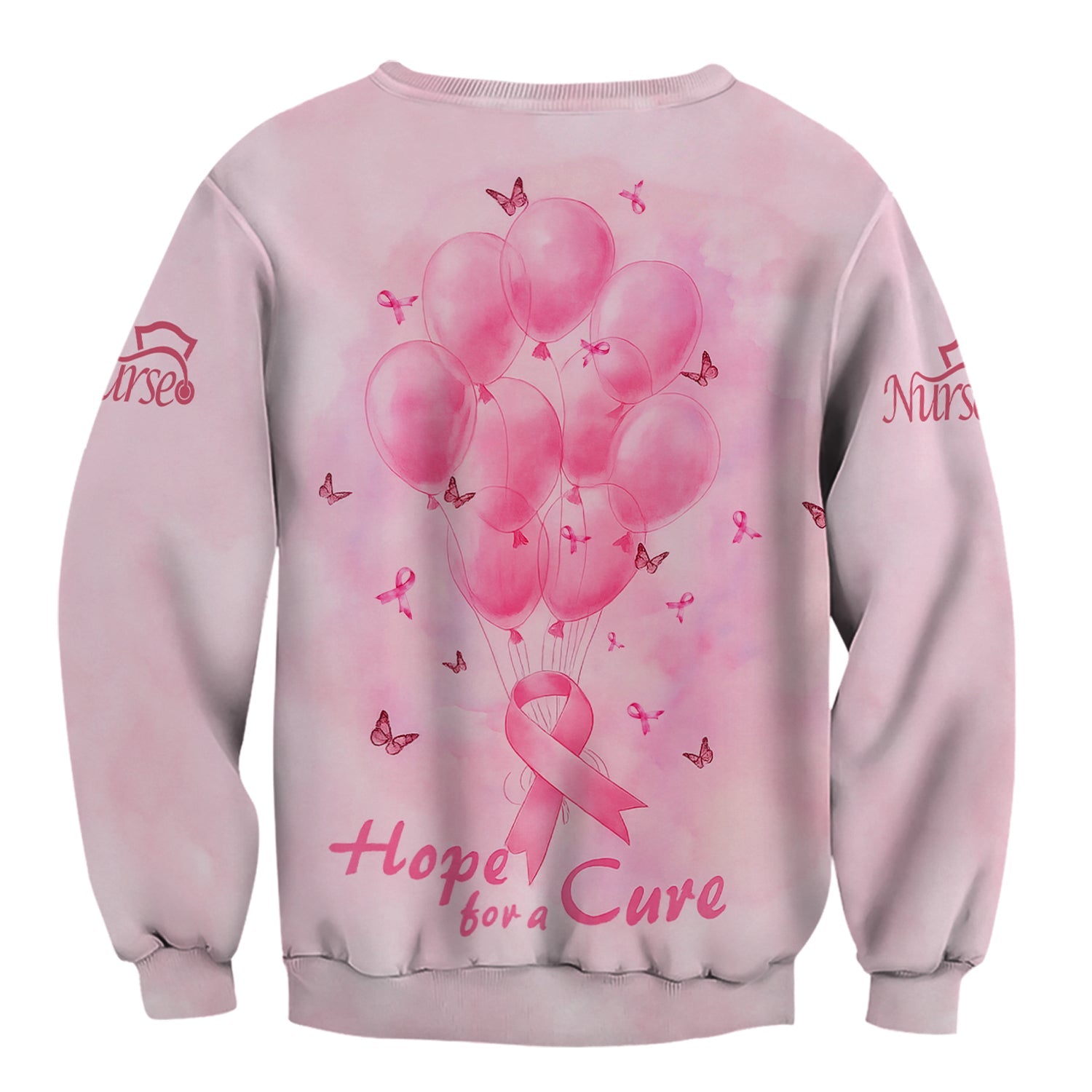 Personalized Breast Cancer Warrior Shirt  - Christian Faith Quote & Pink Butterfly Design - Gift for Women RN LPN CNA