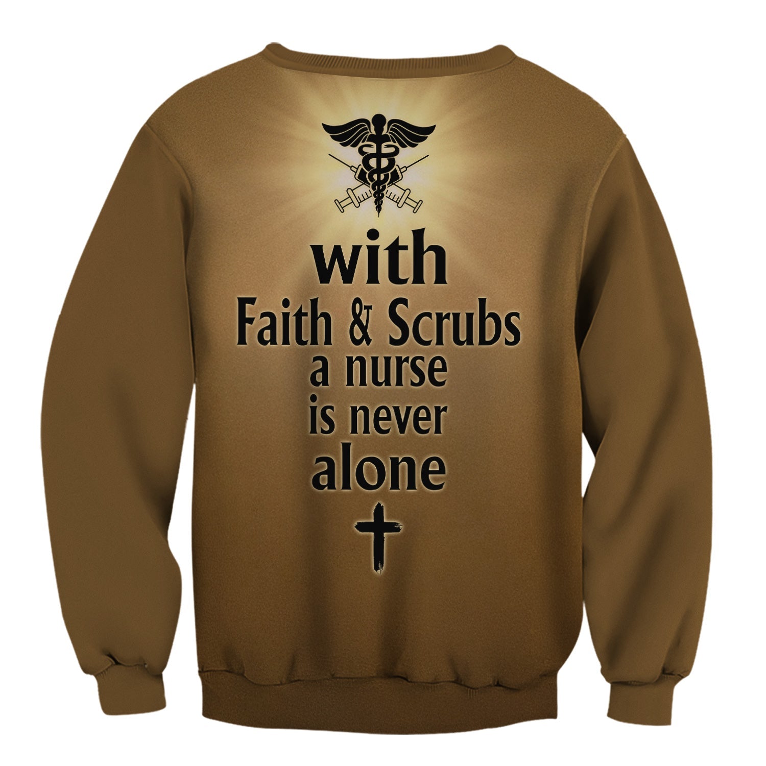 Custom Faith Nurse Shirt with Medical Cross - Inspirational Christian Nurse Graphic Tee - Gift for RN, CNA, LPN, Healthcare Worker