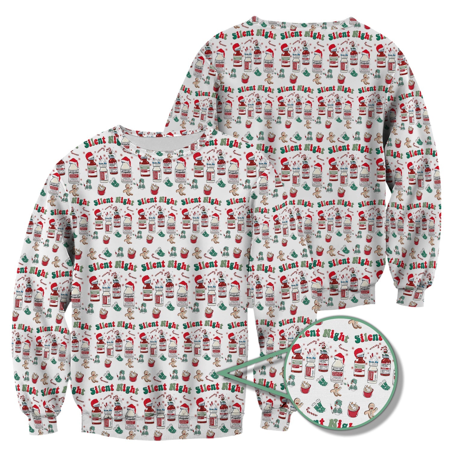 Funny Pharmacist Christmas Shirt - Cute Santa Hat Medication Graphic Tee - Holiday Gift for RN LPN CNA