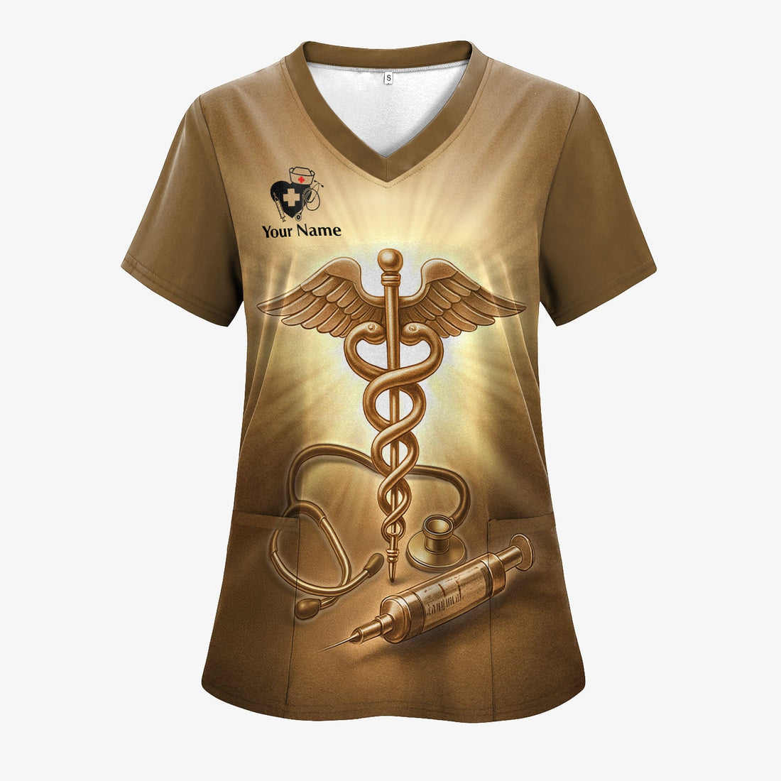 Custom Faith Nurse Shirt with Medical Cross - Inspirational Christian Nurse Graphic Tee - Gift for RN, CNA, LPN, Healthcare Worker