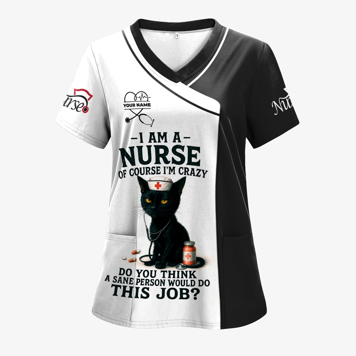 Personalized Funny Nurse T-Shirt - Gift Ideas for Nurses - Women's CNA Shirts With Custom Name