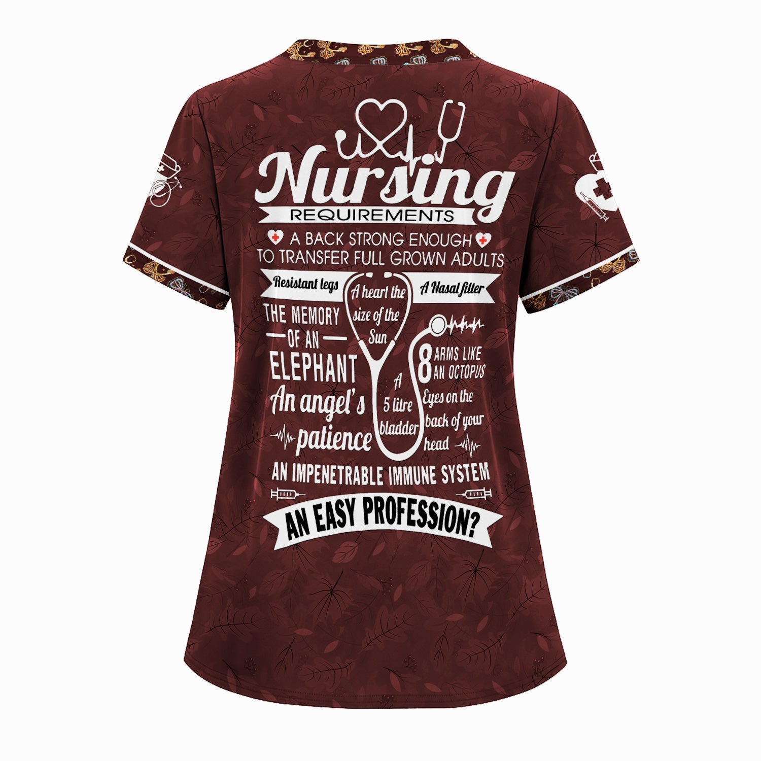 Custom Name Nurse Shirt for Women - Funny Nursing Requirements Graphic Tee - Gift for CNA, LPN, Medical Worker