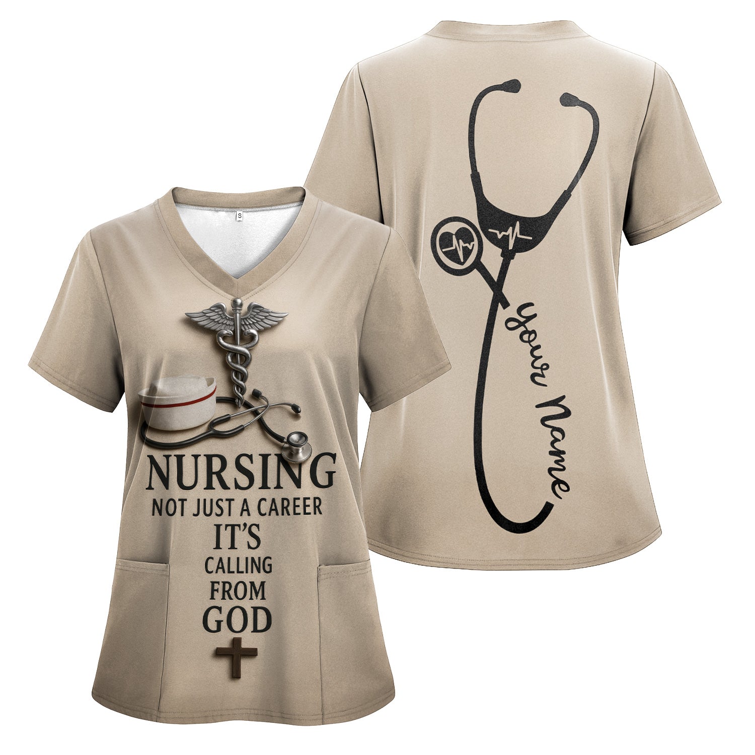 Christian Nurse Shirt - Nursing Is a Calling from God - Gift for Women RN CNA LPN
