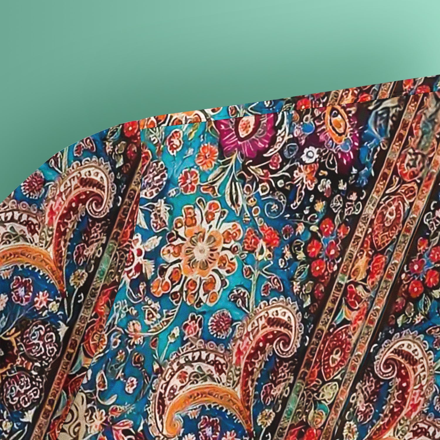Boho Hippie T-Shirt - All-Over Print Psychedelic Paisley Graphic - Gift for Women RN LPN & Healthcare Workers