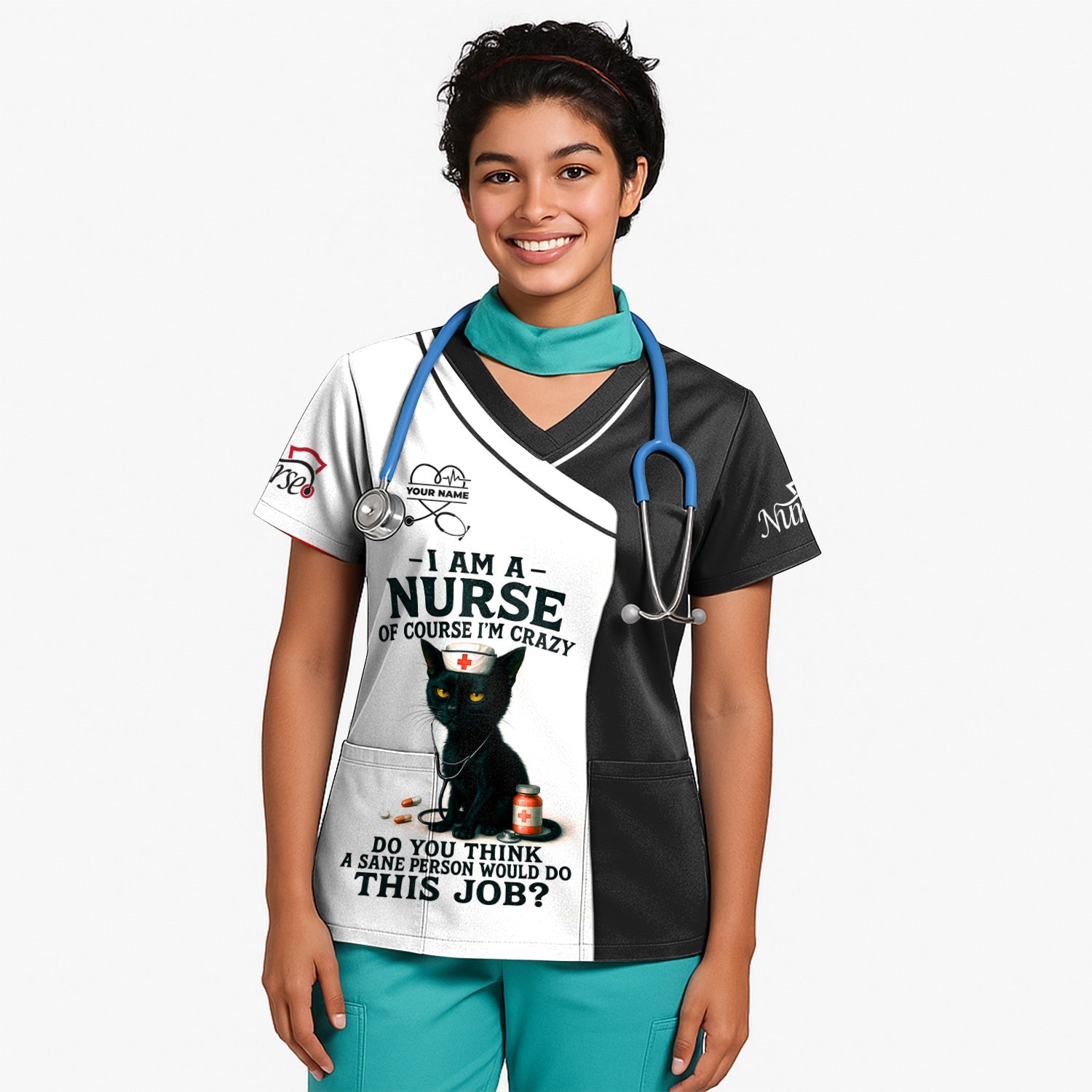 Personalized Funny Nurse T-Shirt - Gift Ideas for Nurses - Women's CNA Shirts With Custom Name
