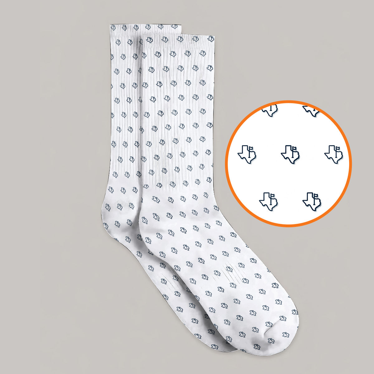 Personalized Texas Longhorn Golf Socks, Texas Pattern Golf Sock, Unique Texas Golf Gift For Golfer