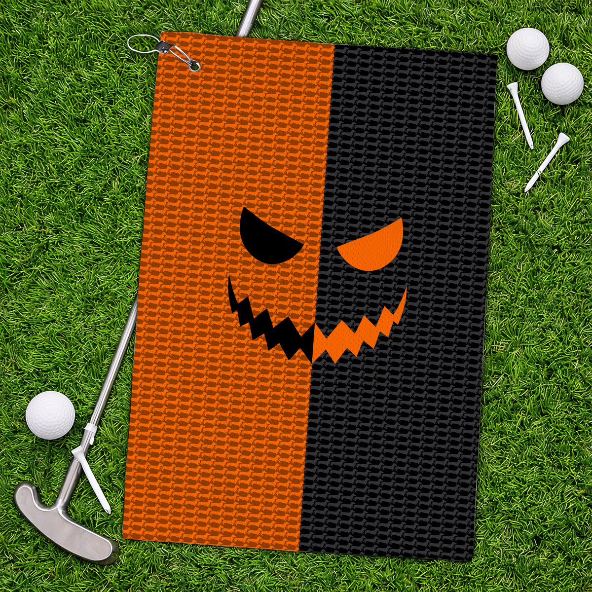 Halloween Dachshund Towel, Crazy Wiener Dog Pattern Golf Towels, Golf Gifr For Golfer