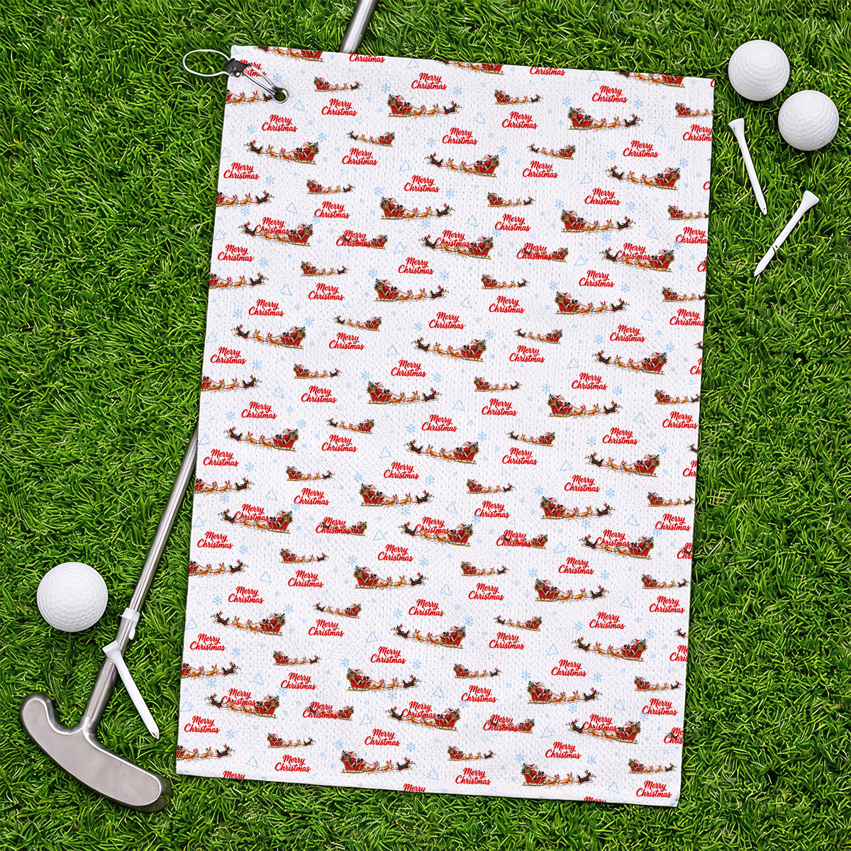 Corgi Christmas Pattern Golf Towels, Funny Corgi Golf Towel, Xmas Golf Gift For Golfers