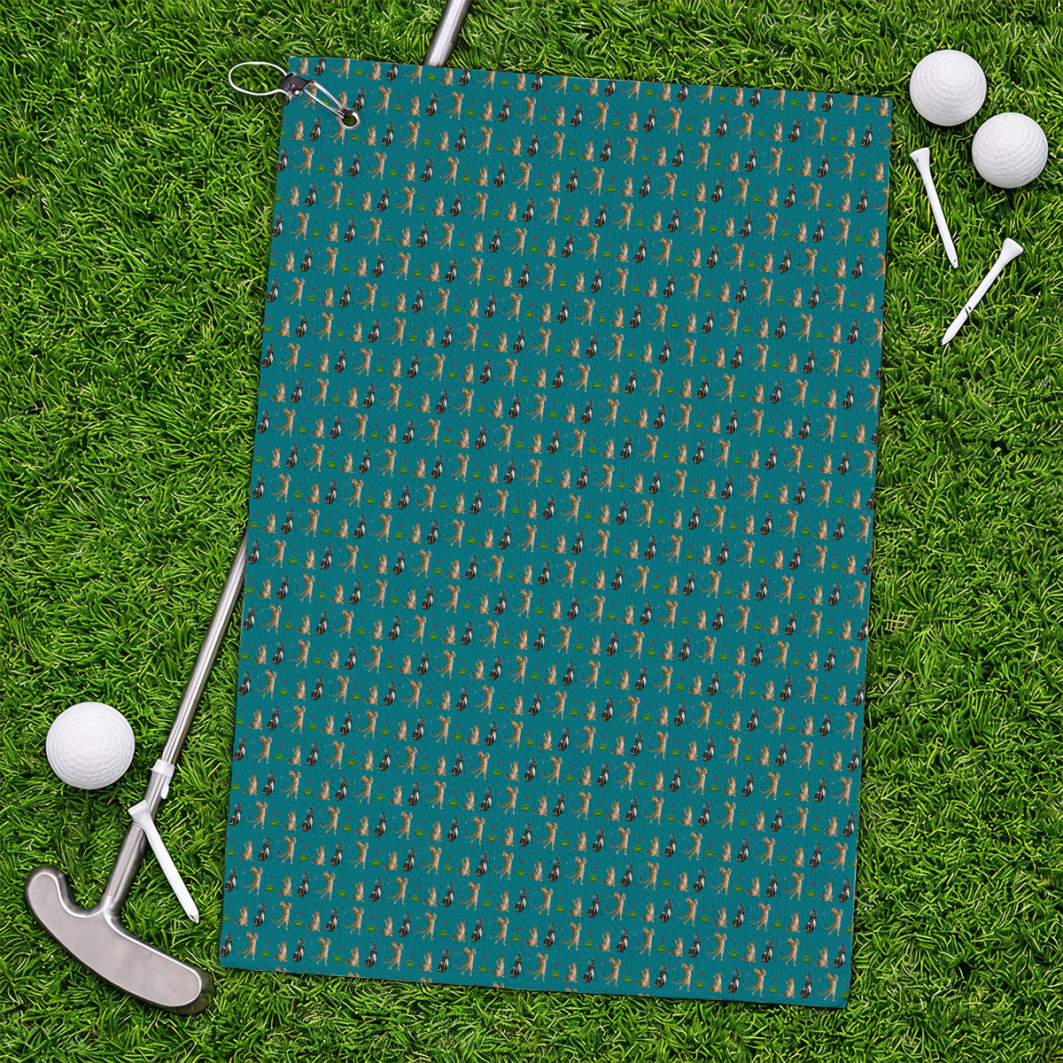 Leopard Pattern Golf Towels, Funny Pattern Golf Towel, Golf Gift For Golfers