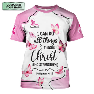 Personalized Christian Nurse Shirt - Faith Jesus Strength Religious Bible Verse Tee - Gift for RN LPN CNA Healthcare Workers