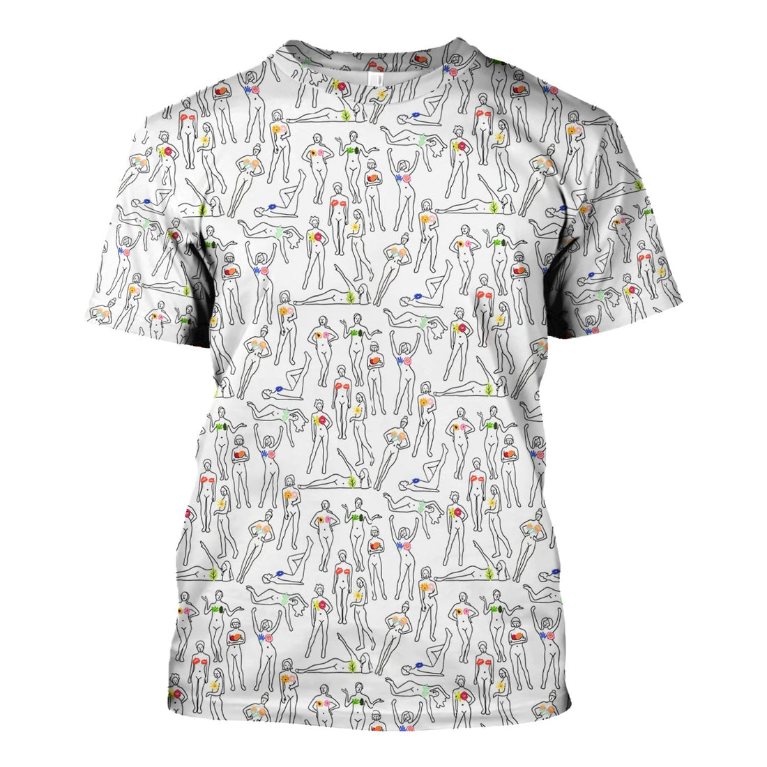 Women's Health Nurse Shirt - Flower Boobs & Female Empowerment Graphic Tee - Gift for Women Healthcare Workers RN LPN