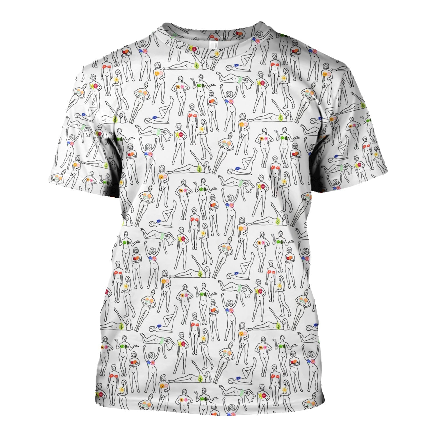 Women's Health Nurse Shirt - Flower Boobs & Female Empowerment Graphic Tee - Gift for Women Healthcare Workers RN LPN