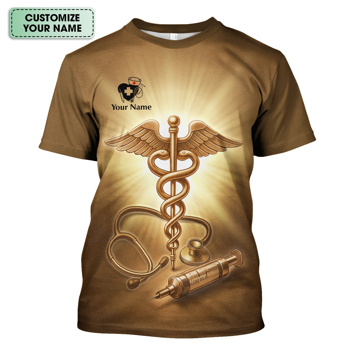 Custom Faith Nurse Shirt with Medical Cross - Inspirational Christian Nurse Graphic Tee - Gift for RN, CNA, LPN, Healthcare Worker