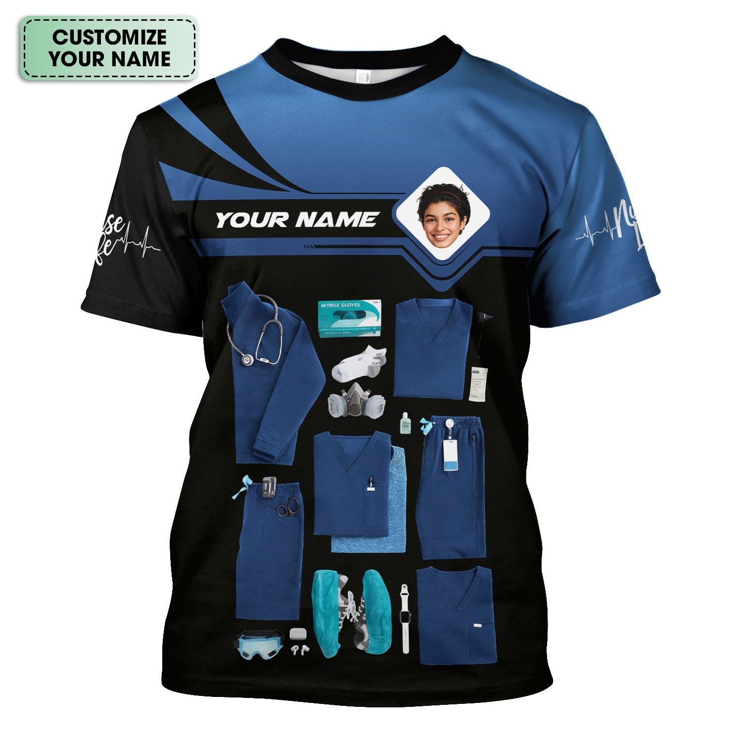 Custom Oncology Nurse Shirt - In My Nurse Era Quote & Gear Graphic Design - Gift for RN LPN CNA in Oncology Field