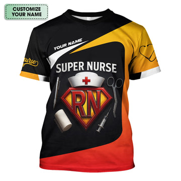 Personalized Super Nurse RN Shirt - Funny Hero Nurse Gift For Women - Gifts For A New Registered Nurse
