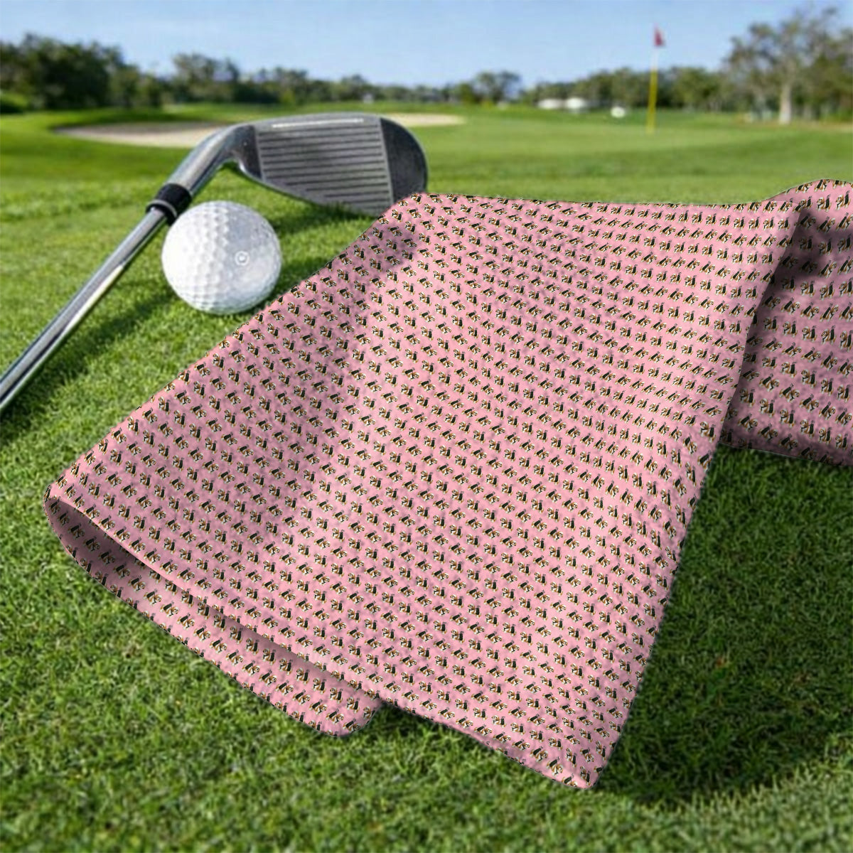 Shih Tzu Golf Towels, Cute Shih Tzu Pattern Golf Towel, Golf Gift For Golfer
