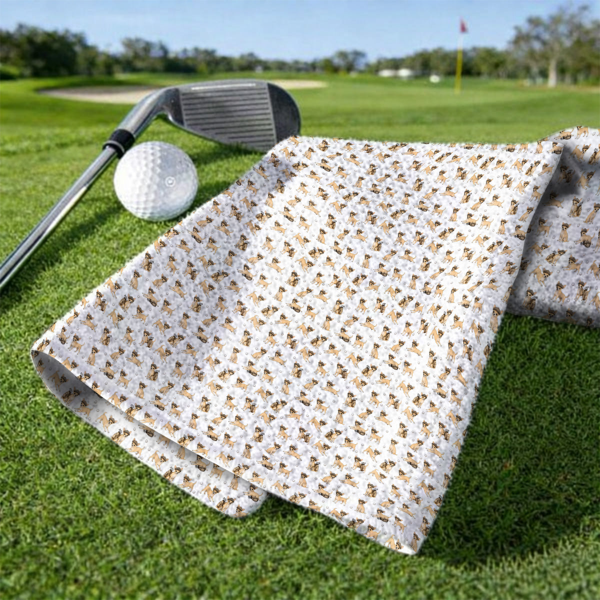 Funny Chihuahua Golf Towel, Cute Chihuahua Pattern Golf Towels for Dog Lovers, Golf Gift For Golfer