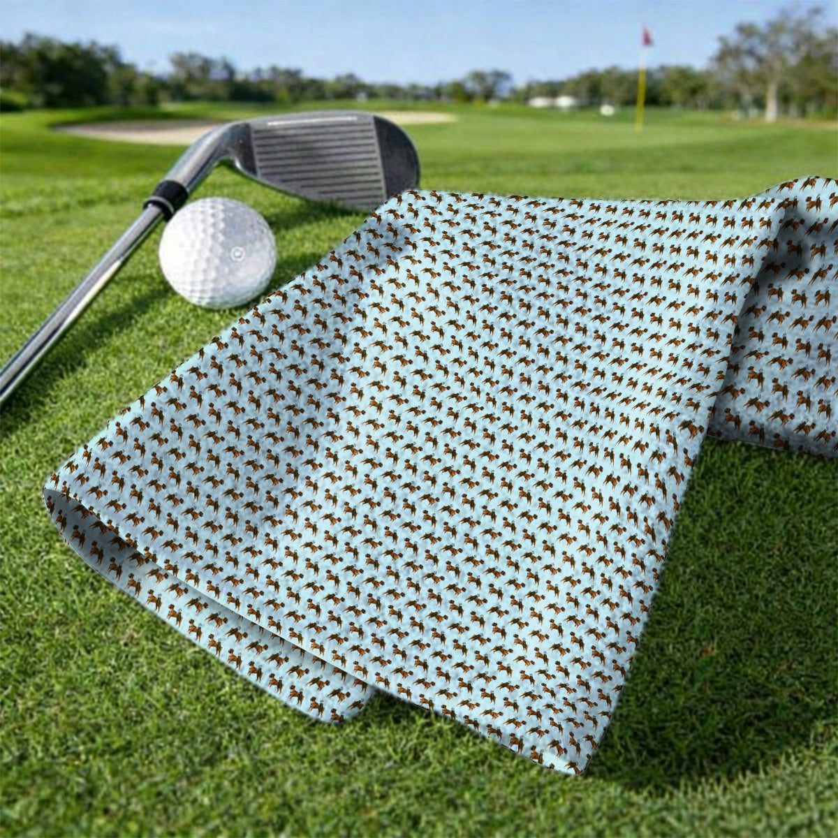 Boxer Dog Golf Towel, Boxer Pattern Golf Towels for Golfer, Golf Gift For Dog Owners