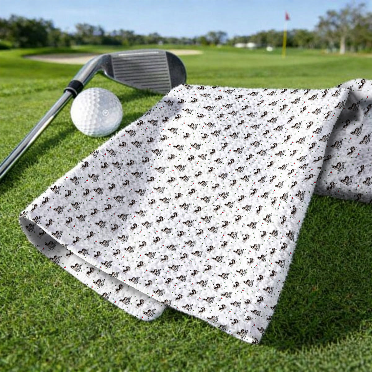 Havanese Pattern Golf Towels, Havanese Golf Towel, Funny Golf Gift for Golfer