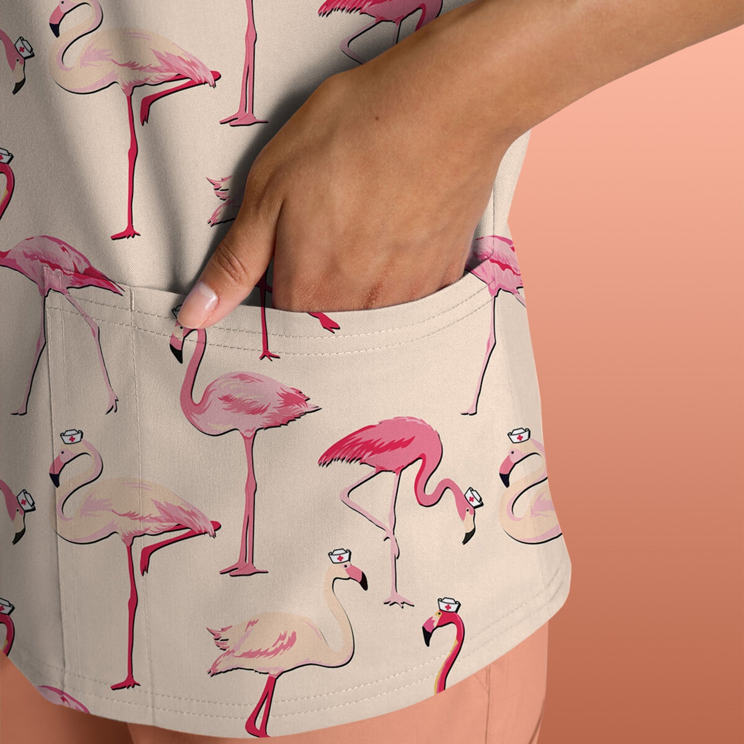 Cute Flamingo Nurse Shirt ‰ÛÒ Funny Tropical Bird Graphic Tee - Custom RN LPN CNA Healthcare Workers Gift