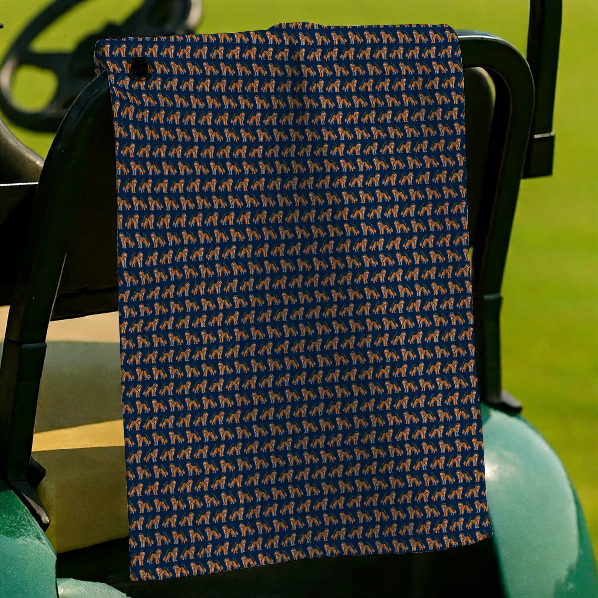 Goldendoodle Golf Towels, Funny Golfing Doodle Dog Pattern Golf Towel, Golf Gift For Golfers
