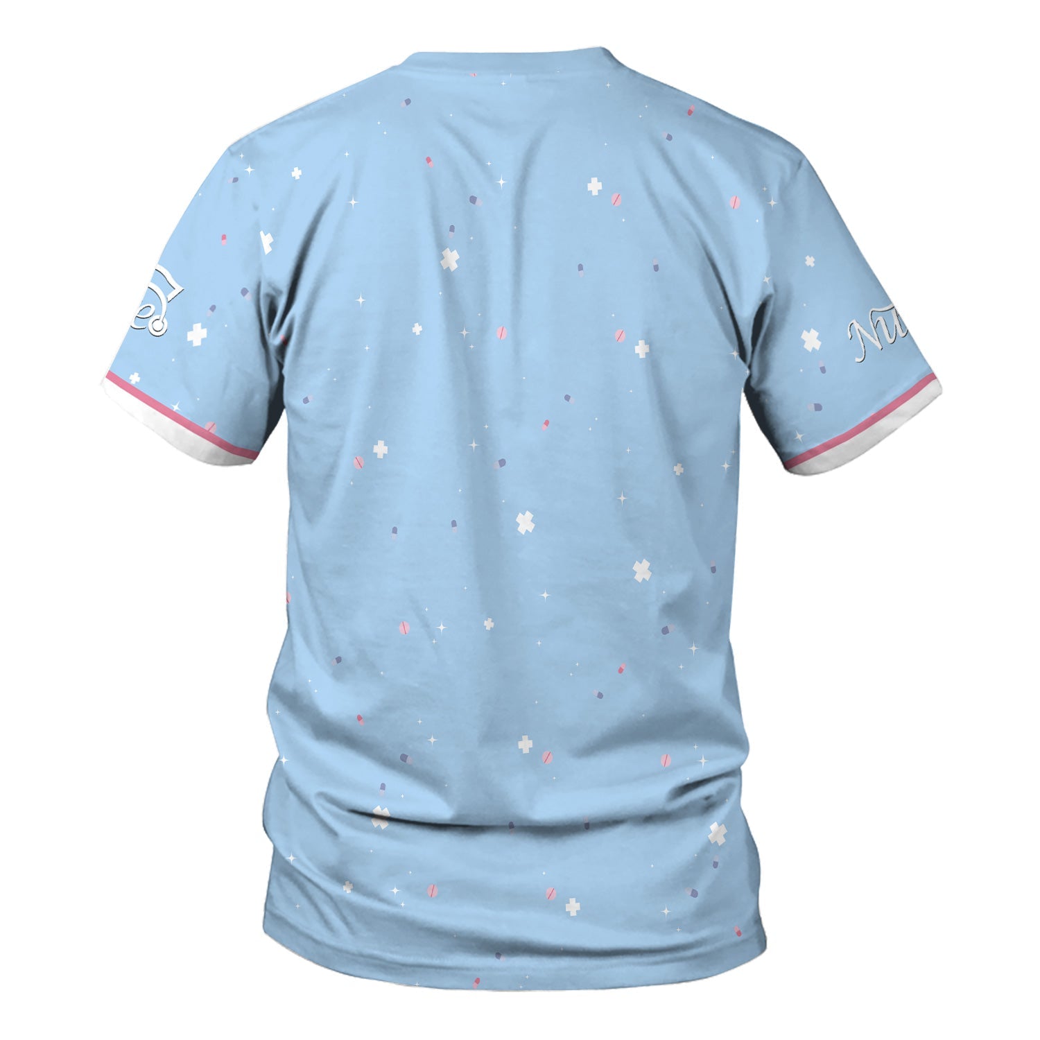 Personalized Christian Nurse Shirt for Women - All Things Through Christ Quote - Faith Medical Gift for RN LPN CNA Healthcare Workers