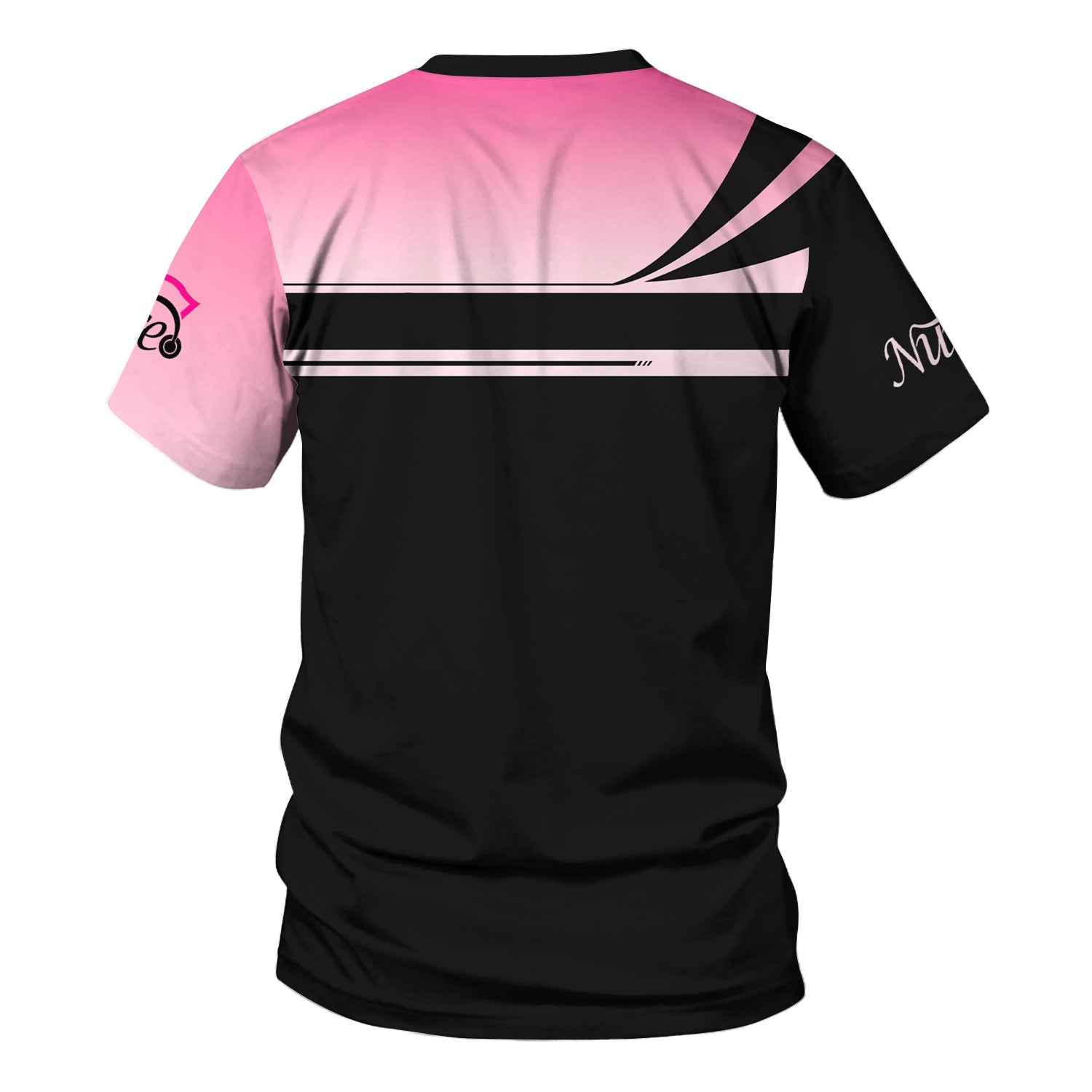 Custom Breast Cancer Awareness Shirt - I Wear Pink For My Wife - Gift for RN LPN CNA Healthcare Workers