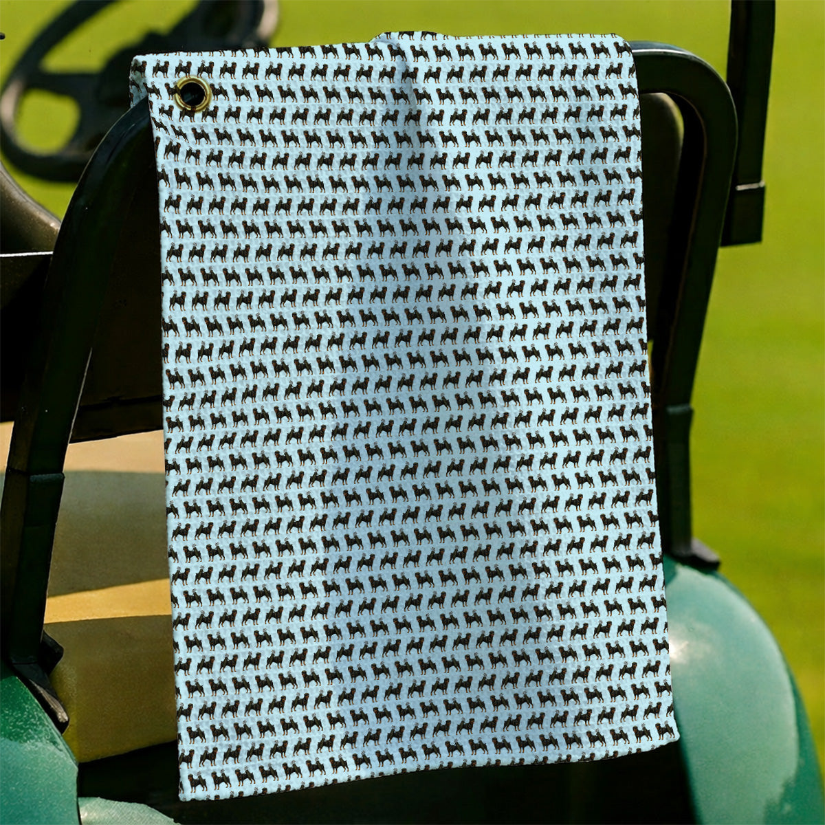 Rottweiler Golf Towel, Rottweiler Dog Golf Pattern Towels, Crazy Golf Gift For Golfer