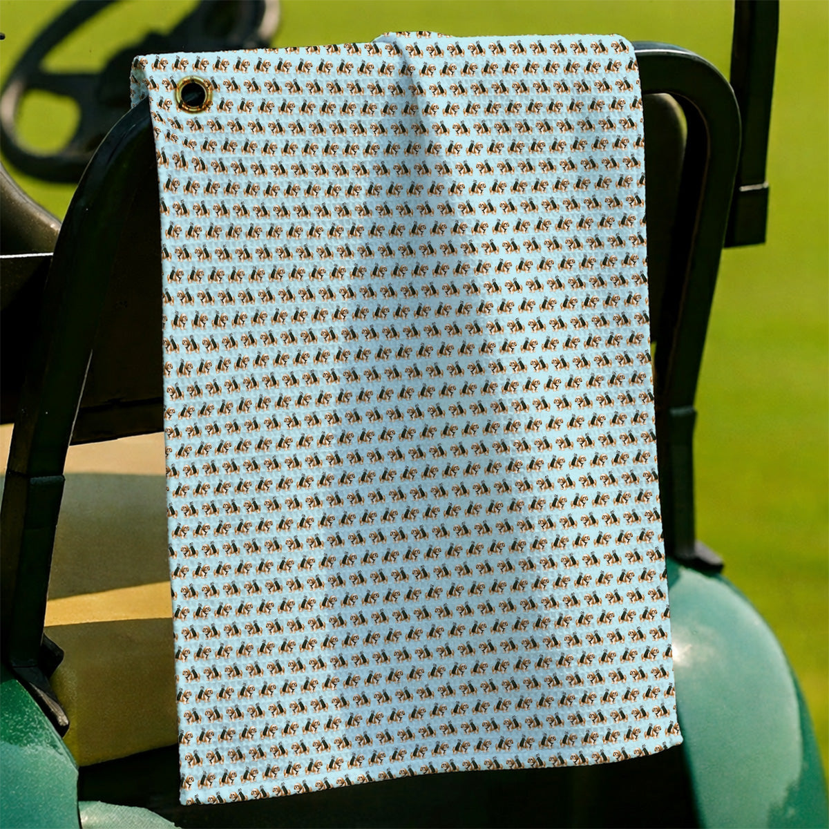 Shih Tzu Golf Towels, Cute Shih Tzu Pattern Golf Towel, Golf Gift For Golfer