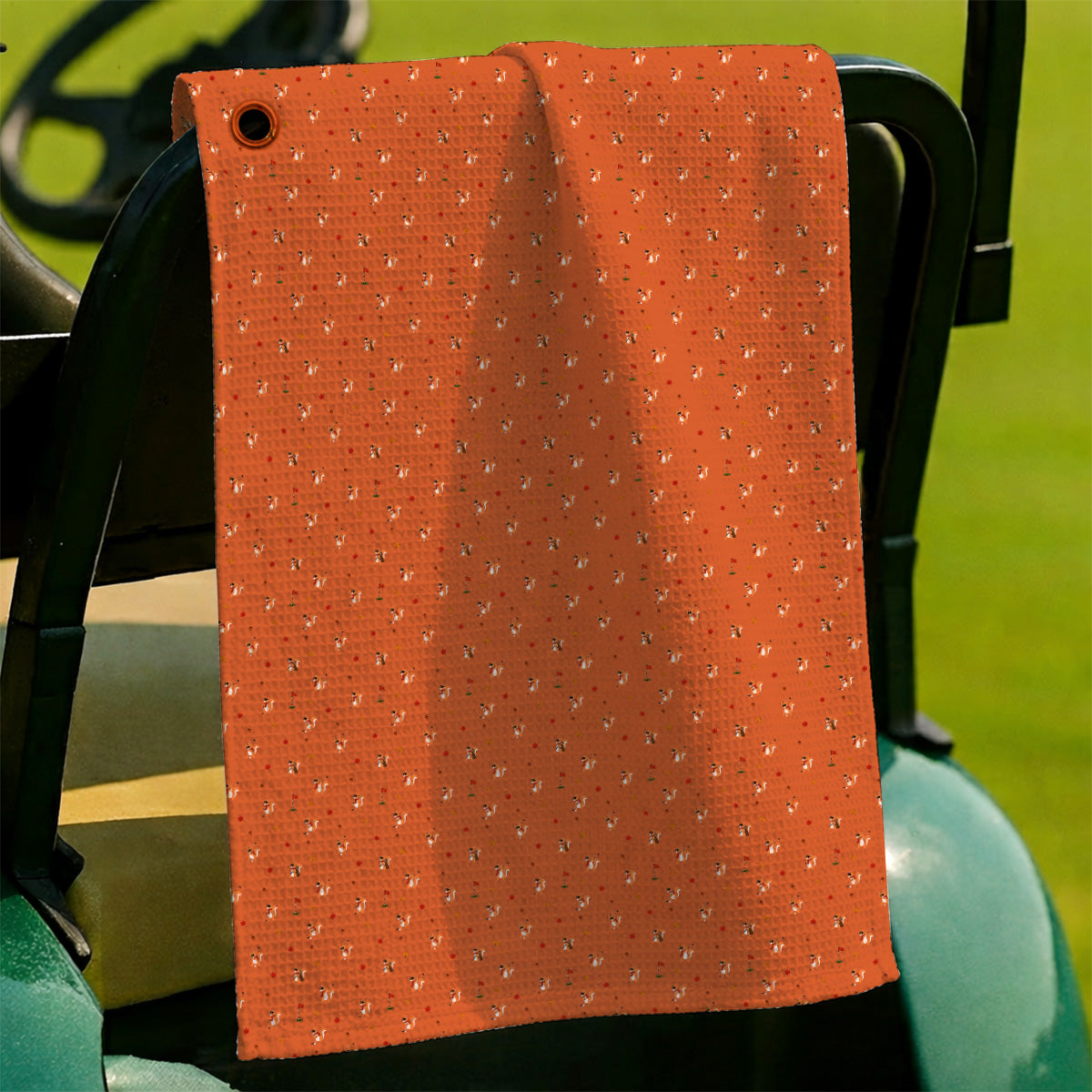 Fall Pattern Golf Towels, Autumn Squirrel Golf Towel, Crazy Golf Gift For Golfer