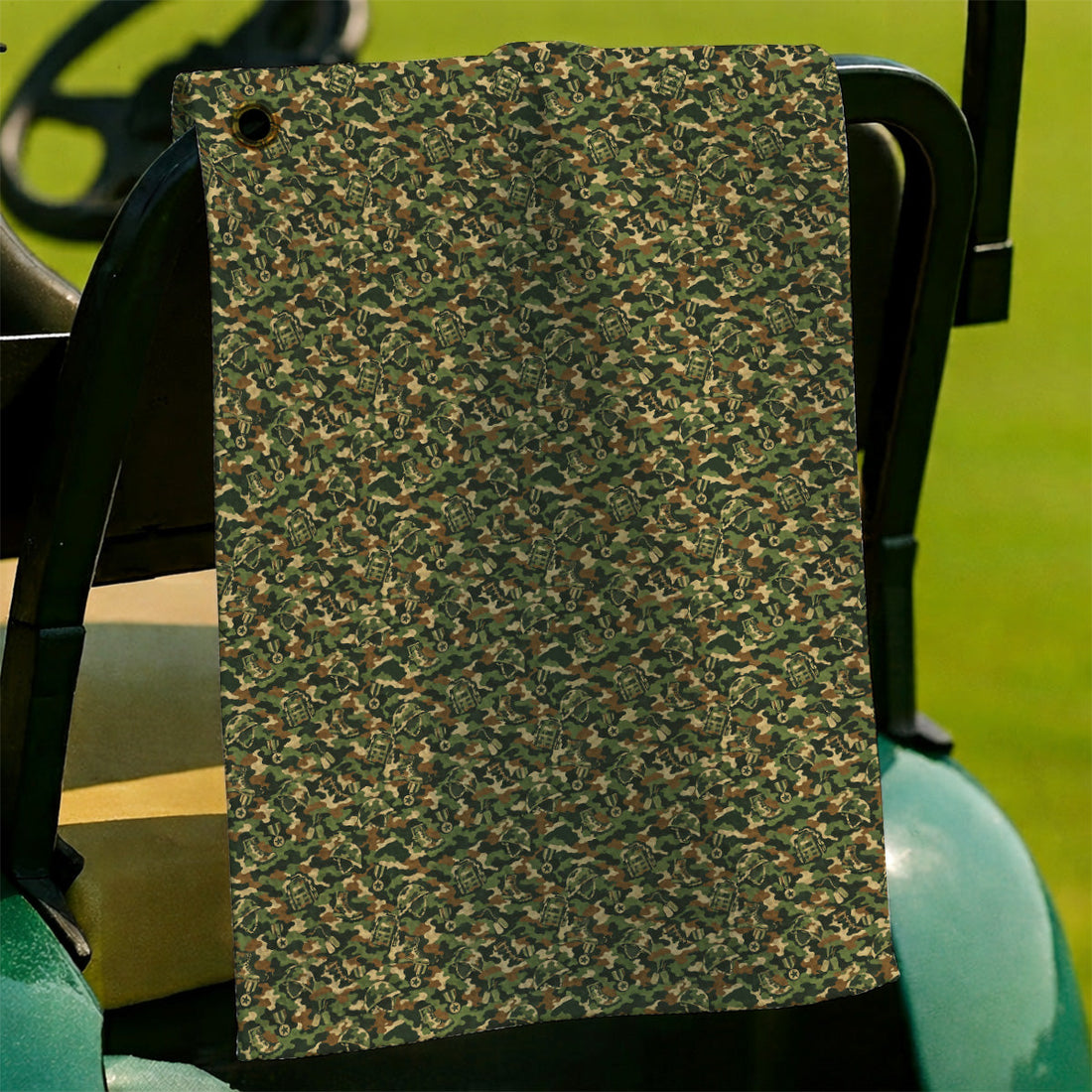 Veteran Camo Golf Towels, Army Camouflage Golf Towel, Golf Gift For Golfers