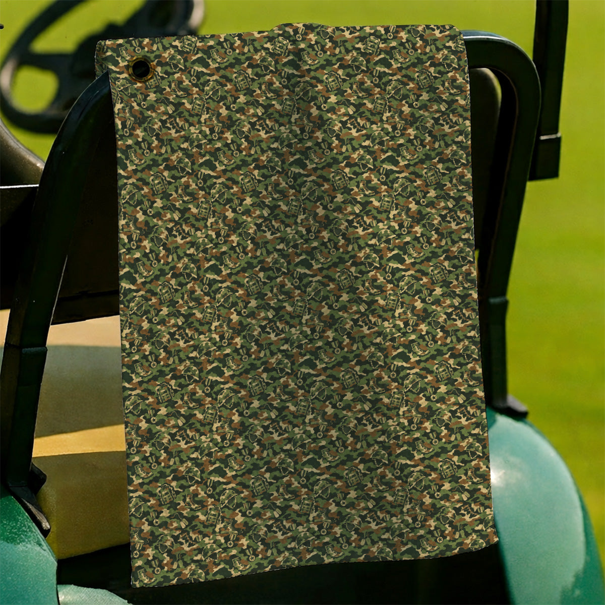 Veteran Camo Golf Towels, Army Camouflage Golf Towel, Golf Gift For Golfers