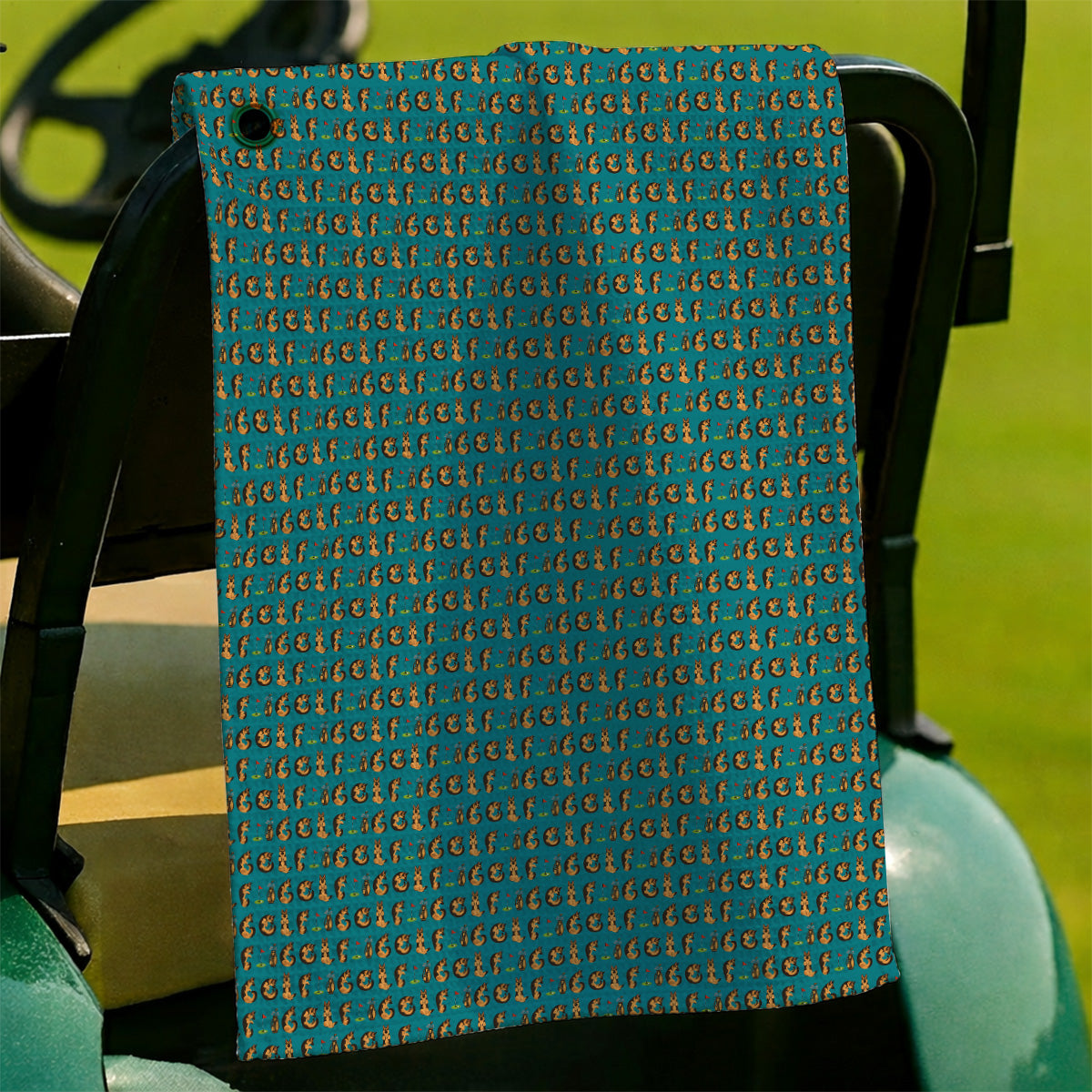 Crazy German Shepherd Pattern Golf Towels, German Dog Golf Towel, Golf Gift For Golfers