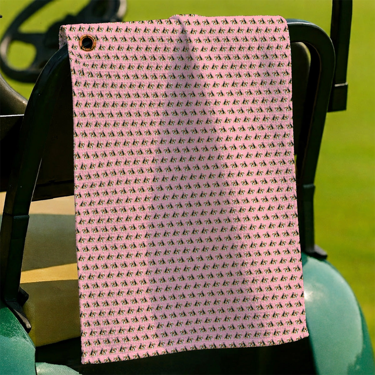 Shih Tzu Golf Towels, Cute Shih Tzu Pattern Golf Towel, Golf Gift For Golfer