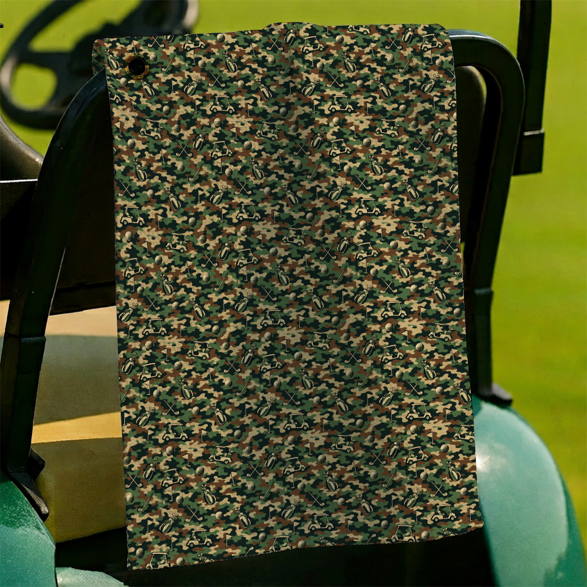 Veteran Golf Towels, Camo Pattern Golf Towel, Crazy Golf Gift For Golfers