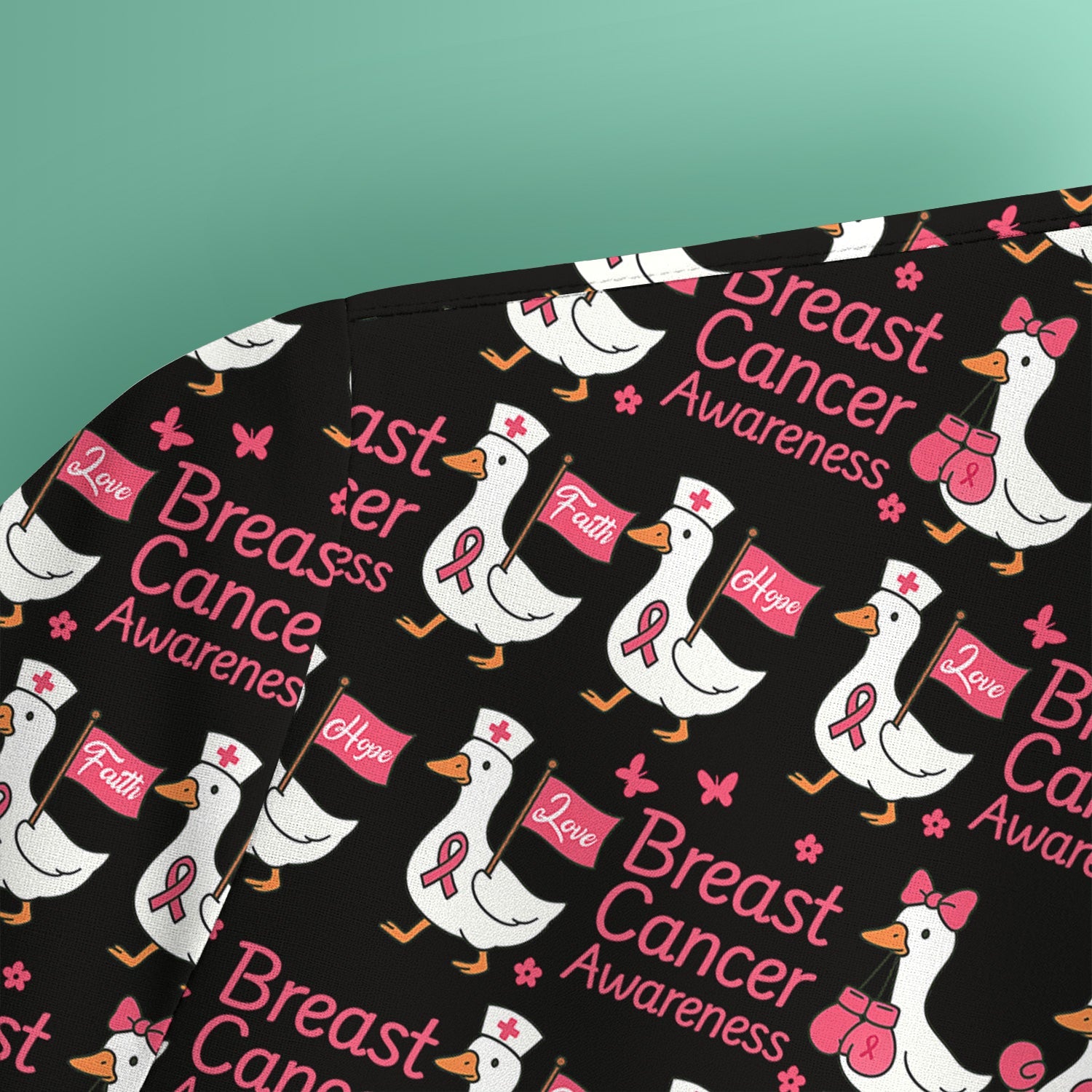 Pink Ribbon Breast Cancer Awareness Shirt - Funny Graphic Tee For Nurse - CNA RN LPN Gift