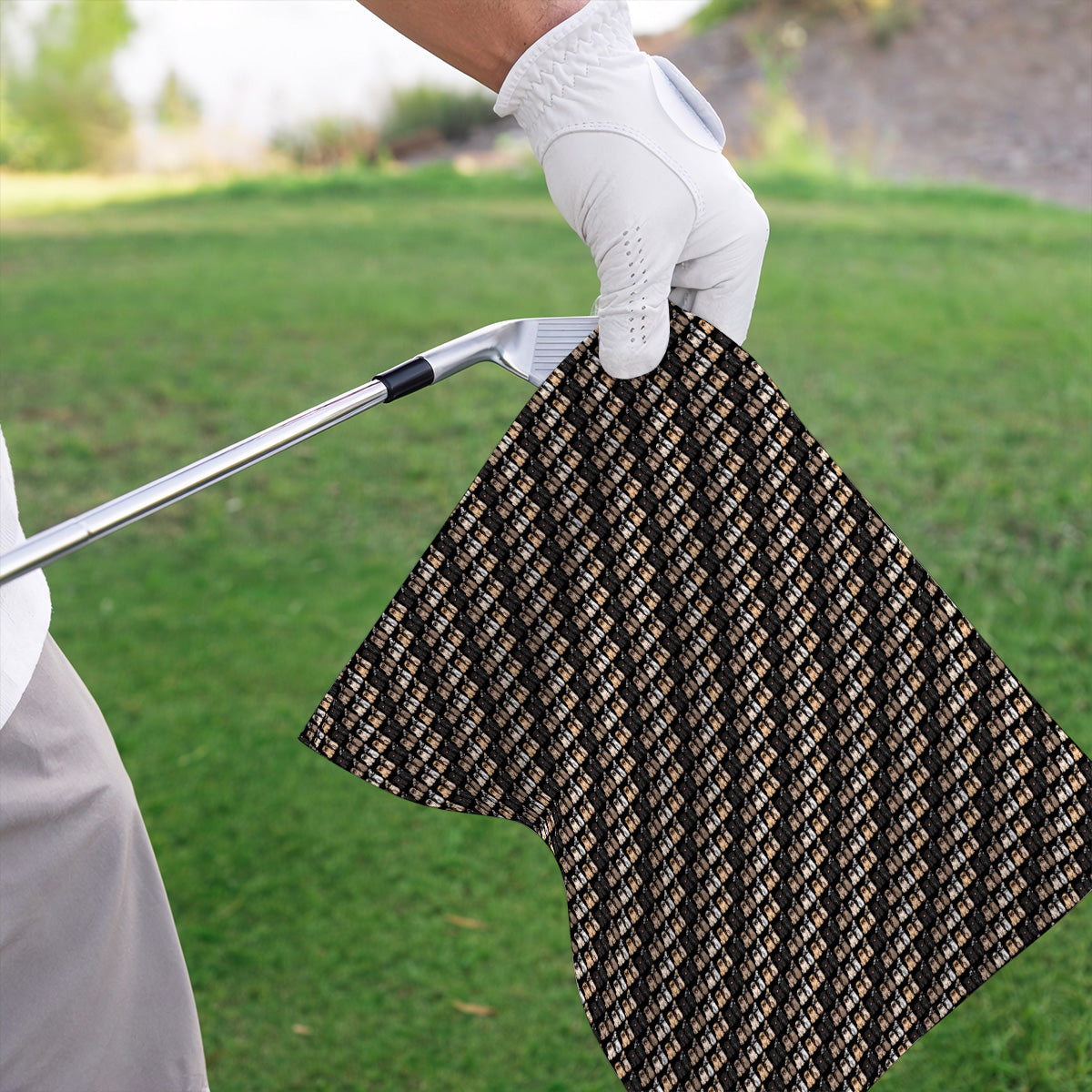 Funny Pug Golf Towels, Pug Pattern Golf Towel For Dog Lovers, Golf Gift For Golfers