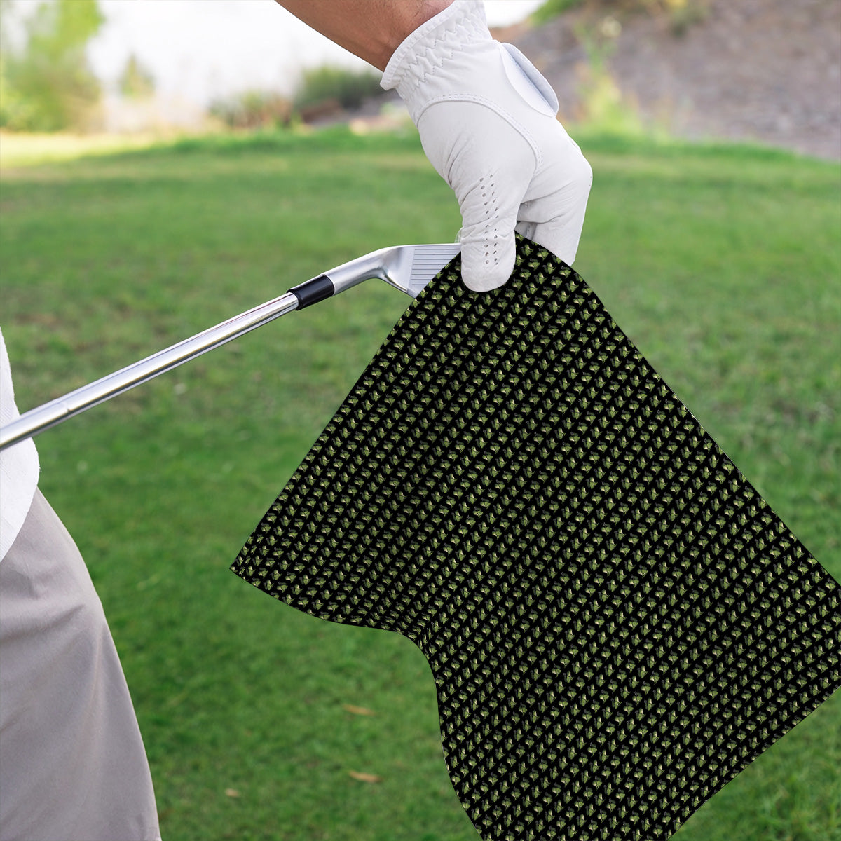 Funny Frog Golf Towels, Cute Frog Pattern Golf Towel, Unique Golf Gift For Golfer