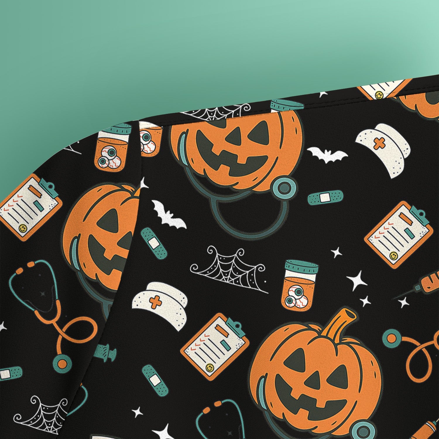 Pumpkin Halloween Nurse Shirt - Funny Holiday Tee For Women Nurses - Gift for CNA RN LPN