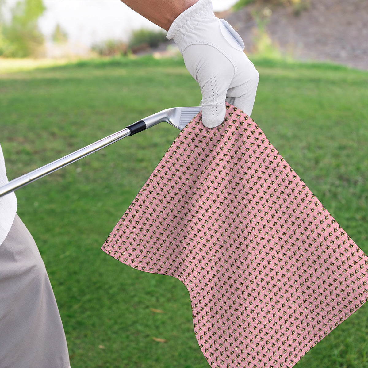 Shih Tzu Golf Towels, Cute Shih Tzu Pattern Golf Towel, Golf Gift For Golfer