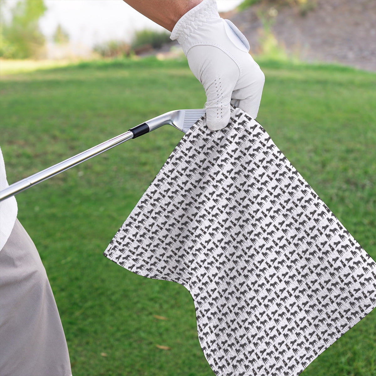 Pit Bull Golf Towels, Pit Bull Pattern Golf Towel for Dog Lovers, Golf Gift For Golfer