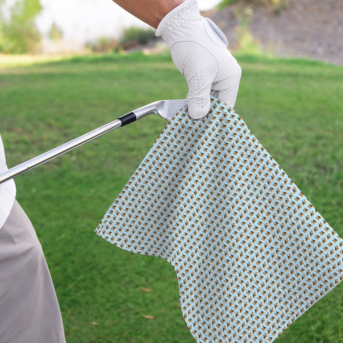 Funny Corgi Golf Towels For Golfer, Corgi Pattern Golf Towel, Dog Lover Golf Gift