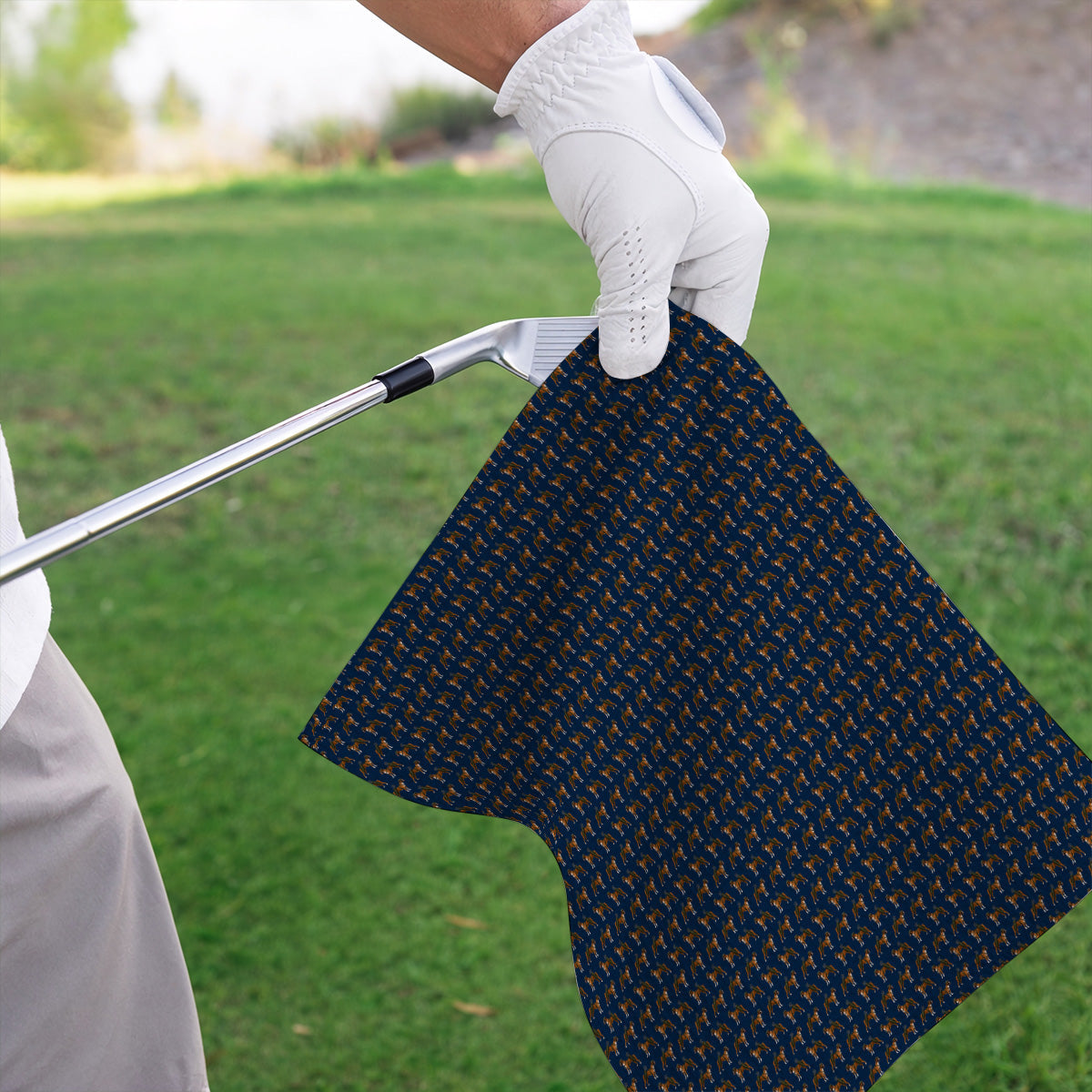 Boxer Dog Golf Towel, Boxer Pattern Golf Towels for Golfer, Golf Gift For Dog Owners