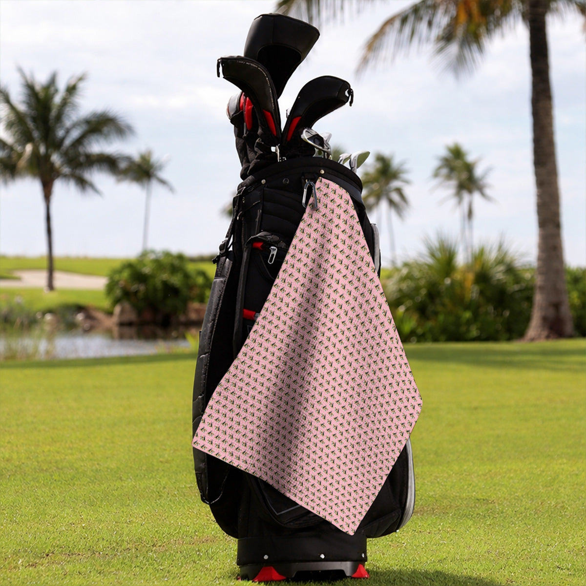Shih Tzu Golf Towels, Cute Shih Tzu Pattern Golf Towel, Golf Gift For Golfer