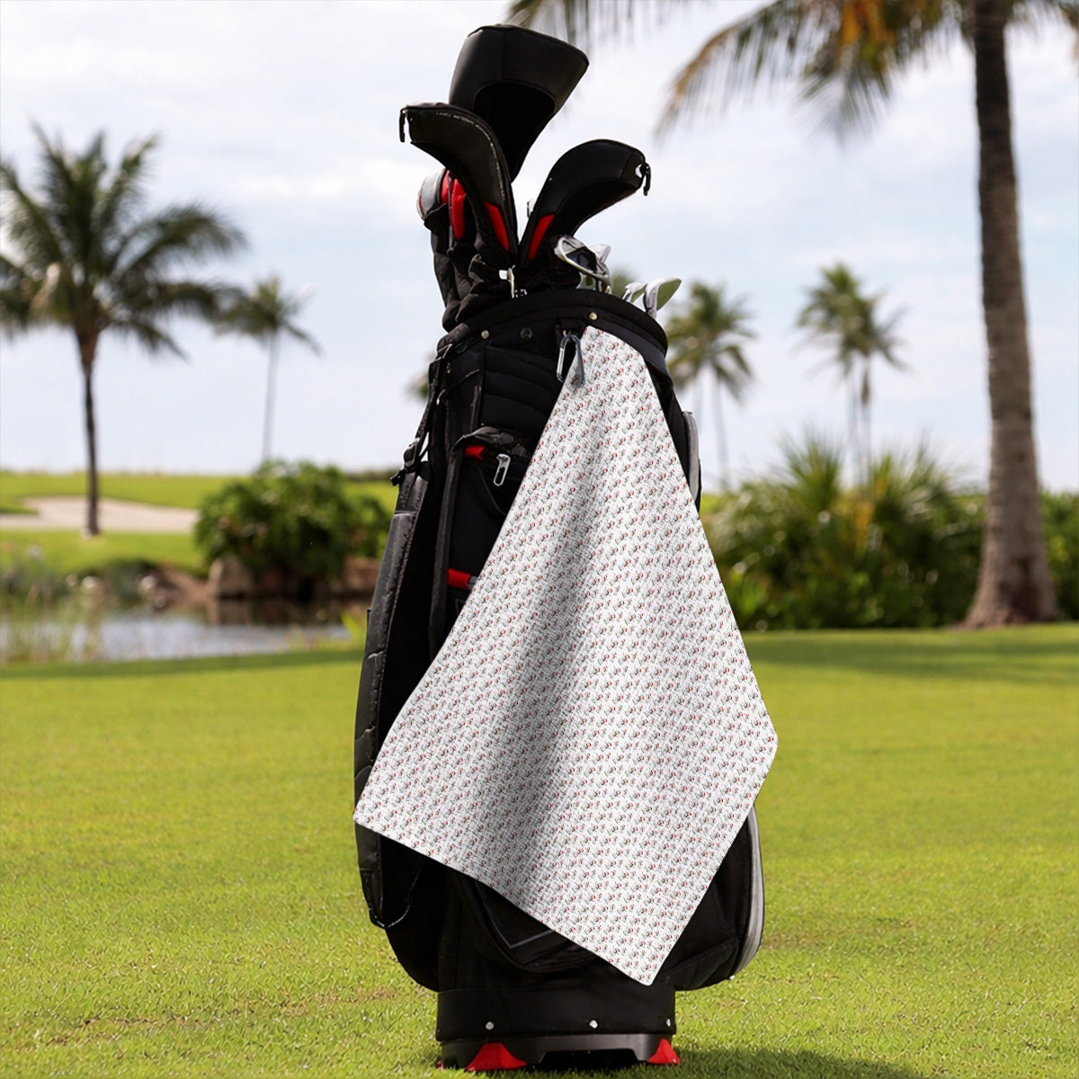 Snowman Christmas Golf Towels, Funny Xmas Golf Towel, Golf Gift for Golfer