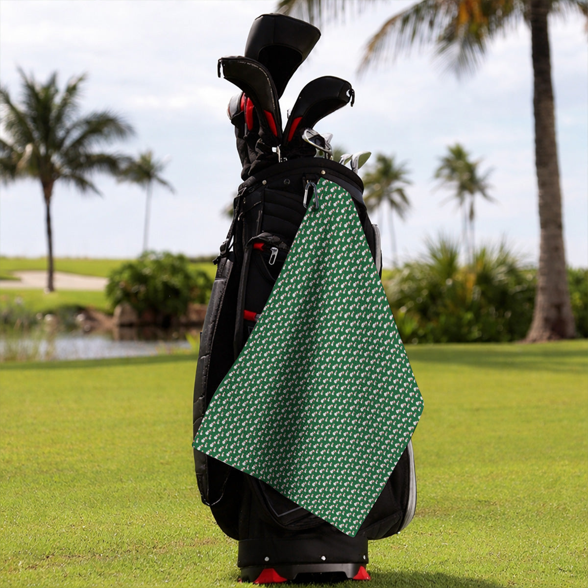Snowman Christmas Golf Towels, Funny Xmas Golf Towel, Golf Gift for Golfer