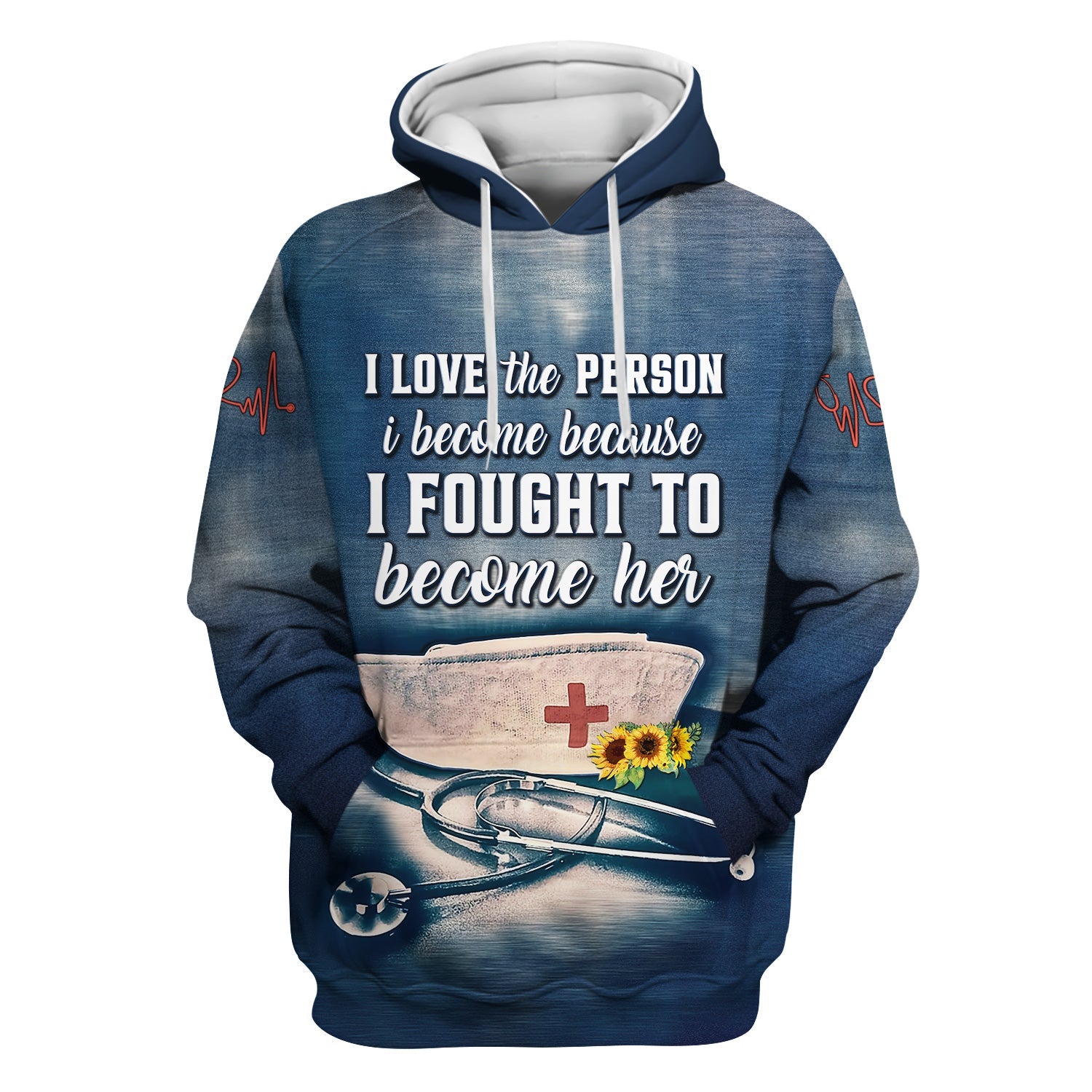 Personalized Inspirational RN Nurse Shirt - I Fought to Become Her Quote - Custom Name Gift for Registered Nurses CNA LPN